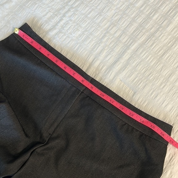 Tahari Womens Wide Leg High Waisted Trousers Charcoal Gray Career Pants Size 10 - Picture 6 of 15